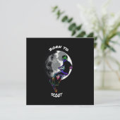 Geboren op scooter- en motorkaarten (Staand voorkant)