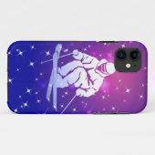 Geboren op Ski iPhone 5 Hoesje (Achterkant (horizontaal))