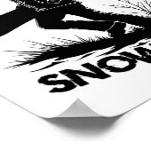 Geboren op snowboard1 poster (Hoek)