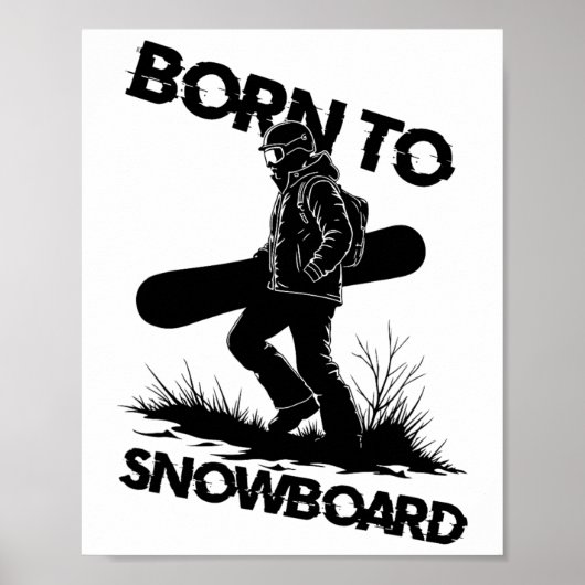 Geboren op snowboard1 poster (Voorkant)