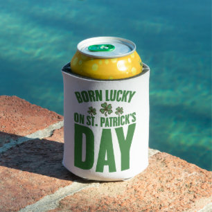 Geboren op St. Patrick's Day Iers Verjaardag Blikjeskoeler