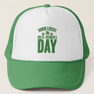 Geboren op St. Patrick's Day Iers Verjaardag Trucker Pet