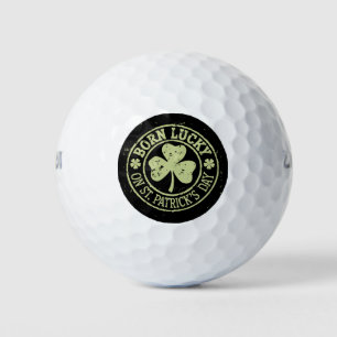Geboren op St. Patrick's Day Ierse verjaardag met  Golfballen