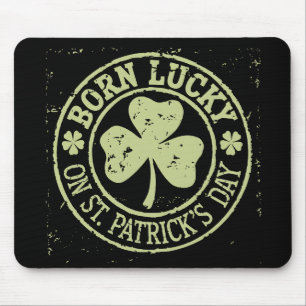 Geboren op St. Patrick's Day Ierse verjaardag met Muismat
