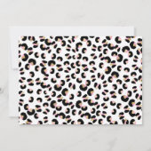 Geboren op twee BE Wild Oerwoud Leopard Print Birt Kaart (Achterkant)