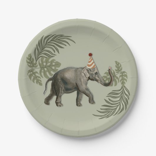 Geboren op twee in het wild levende Borden Papieren Bordje (Voorkant)