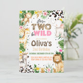 Geboren op twee in het wild levende dieren van het kaart (Staand voorkant)