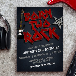 Geboren op Two Rock - 2nd Birthday Kaart