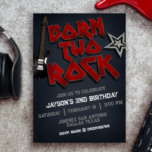 Geboren op Two Rock - 2nd Birthday Kaart