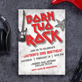 Geboren op Two Rock - 2nd Birthday Kaart