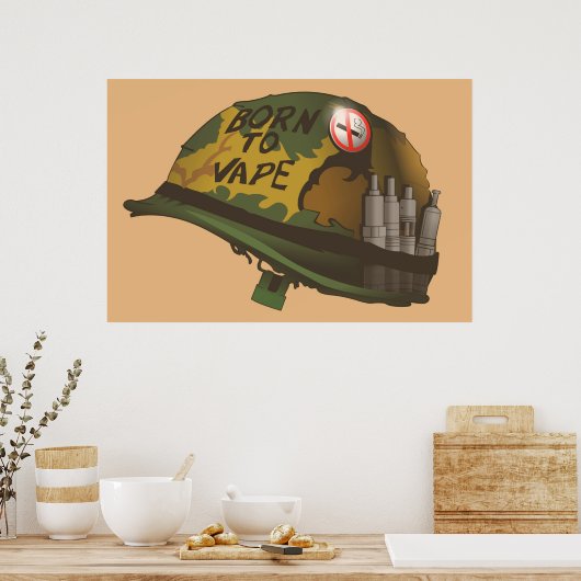 Geboren op Vape Poster (Keuken)