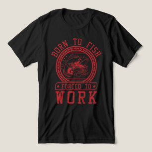 Geboren op vis die gedwongen wordt te werken Tri-Blend shirt