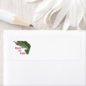 "Geboren op vis" Etiket (Insitu)