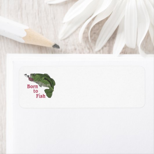 "Geboren op vis" Etiket (Insitu)