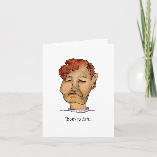 Geboren op vis maar gedwongen te werken kaart (Voorkant)