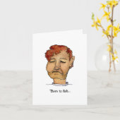 Geboren op vis maar gedwongen te werken kaart (Gele Bloem)