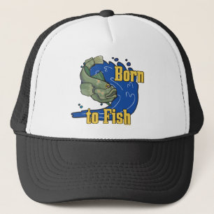 Geboren op vis Vist TShirt Trucker Pet