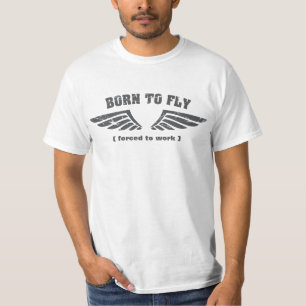 Geboren op vliegende vleugels t-shirt