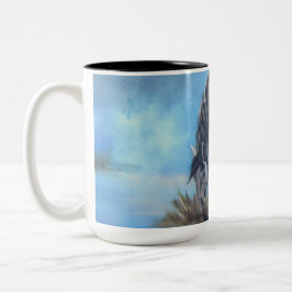 "Geboren op zonsopgang" Mok van wilde paardenkoffi