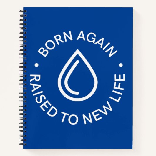 Geboren opnieuw doop spiraal Notitieboek (Voorkant)