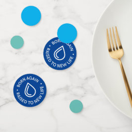 Geboren opnieuw dooptafel Confetti