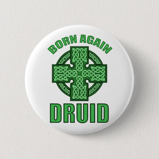 Geboren opnieuw Druid Ronde Button 5,7 Cm (Voorkant)