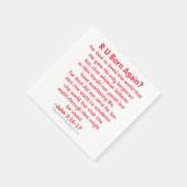 Geboren opnieuw John 3:16 Servetten (Hoek)