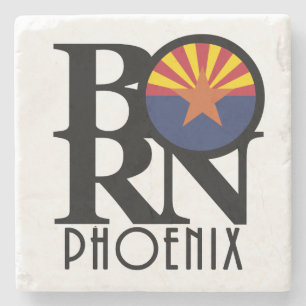 GEBOREN Phoenix Arizona Stenen Onderzetter