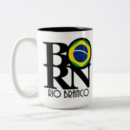 GEBOREN Rio Branco 15 oz Tweekleurige Koffiemok