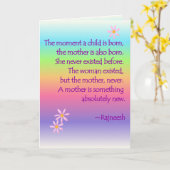 Geboren samen kaart (Gele Bloem)