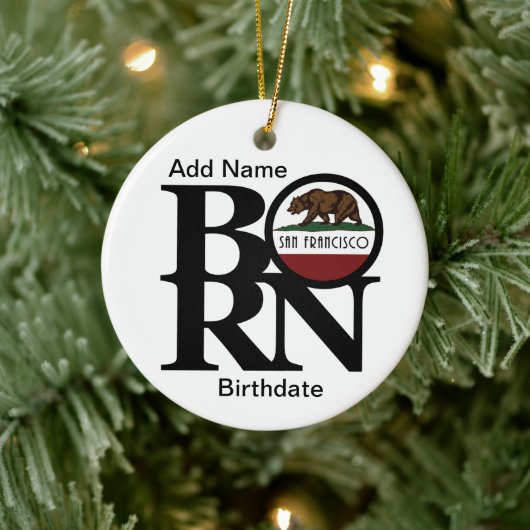GEBOREN San Francisco Custom Ornament (Boom)