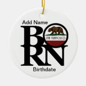 GEBOREN San Francisco Custom Ornament (Voorkant)