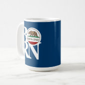 GEBOREN Santa Cruz 15oz Mok Blauw (Voorkant links)