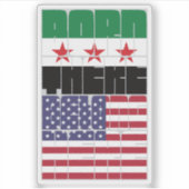 Geboren Syrië Behoren Amerikaans Sticker (Voorkant)