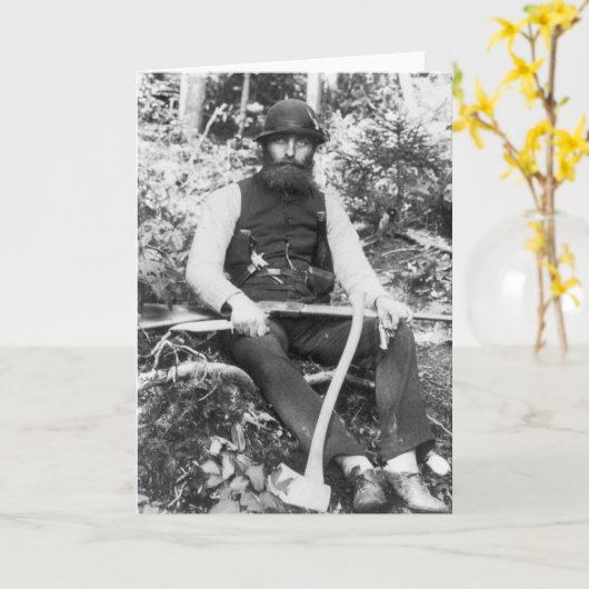 Geboren te jagen! kaart (Gele Bloem)