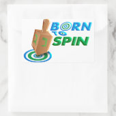 Geboren te spinnen rechthoekige sticker (Tas)