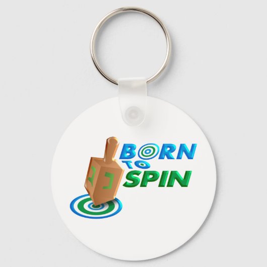Geboren te spinnen sleutelhanger (Voorkant)