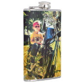Geboren te zijn Wild 6 oz of 8 oz Flask Heupfles (Rechts)