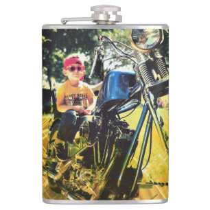 Geboren te zijn Wild 6 oz of 8 oz Flask Heupfles