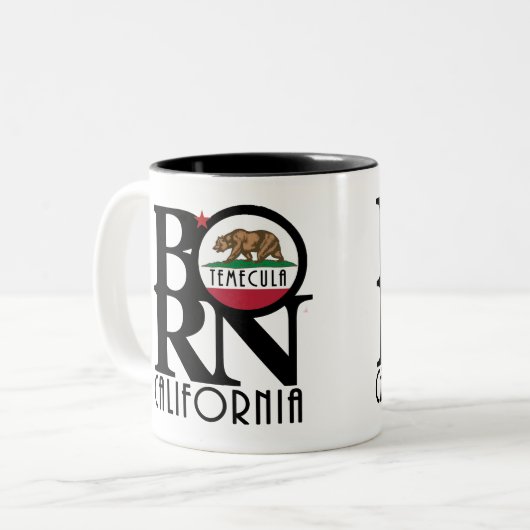 GEBOREN Temecula 11o Tweekleurige Koffiemok (Voorkant links)