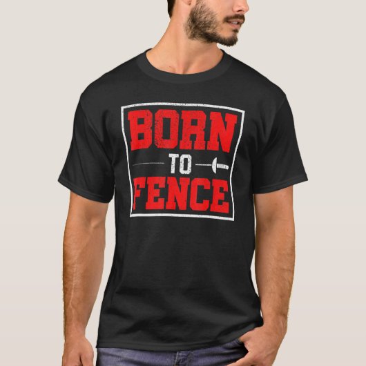 Geboren tot hek t-shirt (Voorkant)