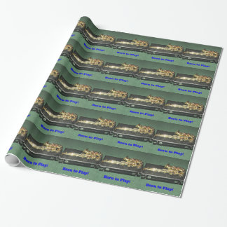 Geboren tot spel (saxafone) cadeaupapier