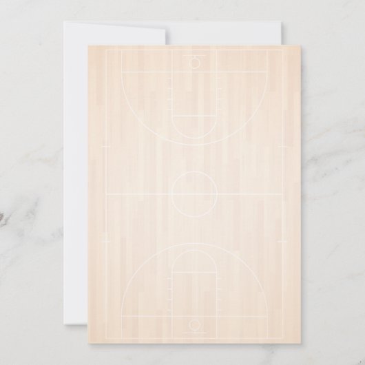 Geboren twee Ball Boy's Basketball 2e Verjaardag P Kaart (Achterkant)