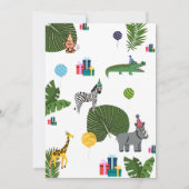 geboren TWO Wild Birthday Kaart (Achterkant)