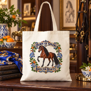 Geboren uit Andalusisch paard uit de baai van Span Tote Bag