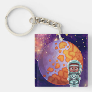 Geboren uit de sterren, astronaut sleutelhanger