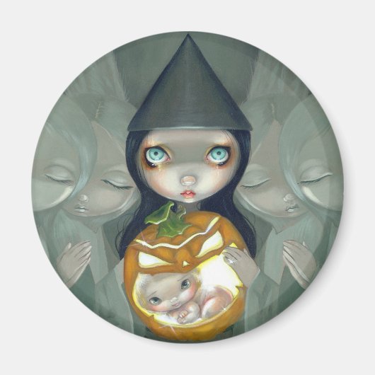 "Geboren uit een pompoen" Magneet (Voorkant)