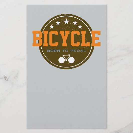 geboren uit fietsenpedaal briefpapier (Voorkant)