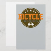 geboren uit fietsenpedaal briefpapier (Voorkant / Achterkant)
