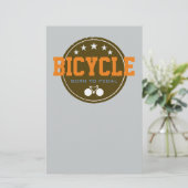 geboren uit fietsenpedaal briefpapier (Staand voorkant)